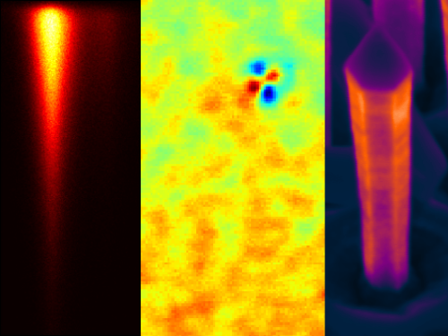 CL transient, energy map and EBIC image courtesy of Gunnar Kusch, Jonas Lähnemann and Douglas Cameron.